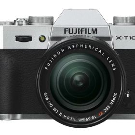 【中古】FUJIFILM ミラーレス一眼 X-T10 レンズキット シルバー X-T10LK-S
