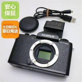 【中古】 新品同様 FUJIFILM X-T100 ブラック 中古 FUJIFILM 土日祝発送OK