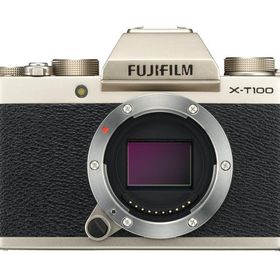 【中古】FUJIFILM ミラーレス一眼 X-T100シャンパンゴールド X-T100-G
