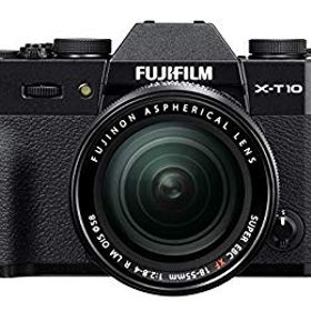 【中古】【非常に良い】FUJIFILM ミラーレス一眼 X-T10 レンズキット ブラック X-T10LK-B w17b8b5