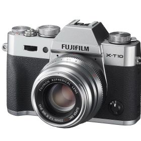 【中古】【非常に良い】FUJIFILM ミラーレス一眼 X-T10 レンズキット シルバー X-T10LK35F2-S