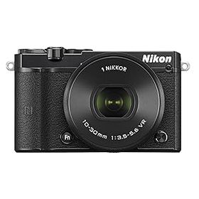 【中古】Nikon ミラーレス一眼 Nikon1 J5 標準パワーズームレンズキット ブラック J5HPLKBK