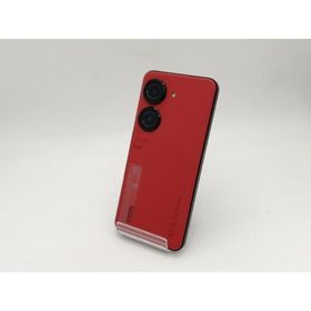 【中古】ASUS 国内版 【SIMフリー】 Zenfone 9 8GB 128GB サンセットレッド ZF9-RD8S128【ECセンター】保証期間１ヶ月【ランクC】