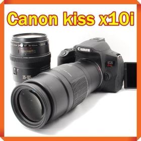 Canon EOS kiss x10i 一眼レフカメラ スマホ転送 ダブルレンズ