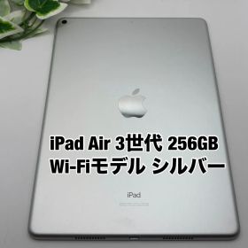 Apple iPad Air 第3世代 10.5インチ 256GB シルバー Wi-Fiモデル Air3 Y4471450