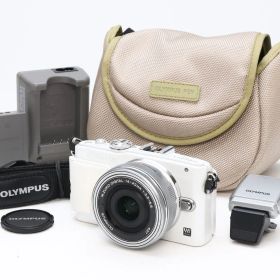 B+ (並品) OLYMPUS オリンパス PEN Lite E-PL6 ホワイト＋14-42mm F3.5-5.6 EZ ED レンズキット 初期不良返品対応 99-194
