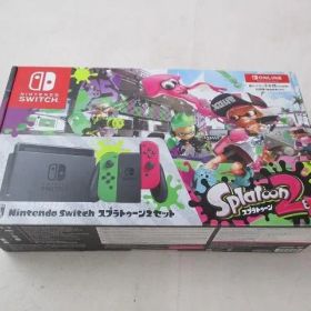 訳あり ゲーム Nintendo switch ニンテンドースイッチ 本体 HAC-001 スプラトゥーン2セット 動作品 箱付き