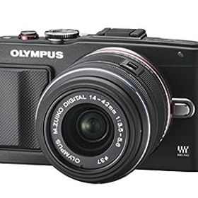 【中古】（非常に良い）OLYMPUS ミラーレス一眼 PEN Lite E-PL6 レンズキット ブラック E-PL6 LKIT BLK