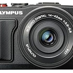 【中古】【39shop】OLYMPUS★ミラーレス一眼 PEN Lite E-PL6 EZレンズキット ブラックE-PL6 EZ LKIT BLK(非常に良い)