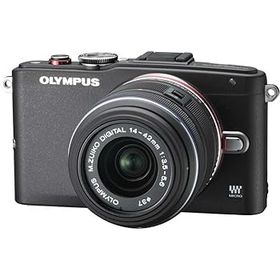 【中古】OLYMPUS ミラーレス一眼 PEN Lite E-PL6 レンズキット ブラック E-PL6 LKIT BLK