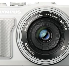 【中古】【非常に良い】OLYMPUS ミラーレス一眼 PEN Lite E-PL6 EZレンズキット ホワイト E-PL6 EZ LKIT WHT