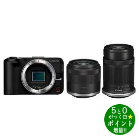 キヤノン カメラ ミラーレス一眼カメラ EOS R50 V ダブルズームキット ブラック Canon【転送不可】