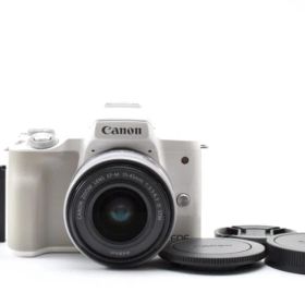 超美品 CANON EOS Kiss M EF-M15-45 ホワイト H668