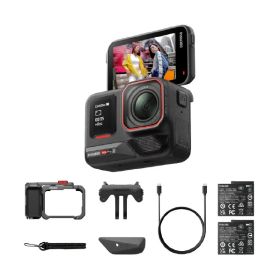 insta360 Ace Pro 2 ストリート撮影キット (デュアルバッテリー:ストーン・グレー) ミッドナイトブラック CINSBBGA-ACEPRO242 [CINSBBGAACEPRO242]