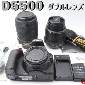 美品 Nikon D5500 デジタル一眼レフ カメラ ダブルズームキット