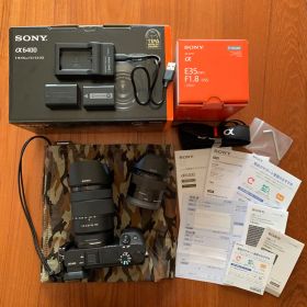 美品防湿庫保管！ソニー α6400 本体 E18-135mm E35mm レンズ