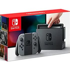 【中古】【非常に良い】Nintendo Switch 本体 (ニンテンドースイッチ) 【Joy-Con (L) / (R) グレー】(キャンペーンプリペイド番号なし)