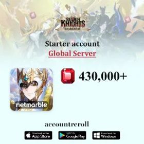 Seven Knights Re:BIRTH Legendary Heroes | 8 Random Legendary | 50,000+ Rubies | 500 Hero Summon Tickets | 200 Pet Summon Tickets