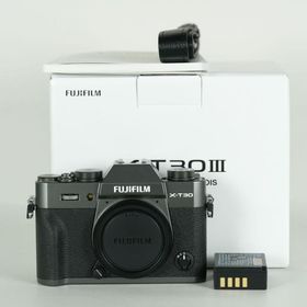 [新品同様 | シャッター数90回] FUJIFILM X-T30 III [ボディ チャコールシルバー] | FUJIFILM Xマウント ミラーレス一眼カメラ 中古