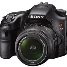 【中古】SONY ミラーレス一眼 α57 ズームレンズキット DT 18-55mm F3.5-5.6 SAM付属 SLT-A57K