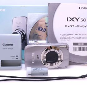 【美品】Canon IXY50S シルバー IXY50S(SL) 1000万画素裏面照射CMOS 光学10倍ズーム 3.0型ワイド液晶 フルHD動画 デジタルカメラ