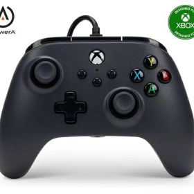 PowerA｜パワーエー 【国内正規品 2年保証】PowerA有線コントローラー ブラック XBOX Series XS用 PC Windows 10/11 (公式ライセンス取得) PowerA 1519265JP-03