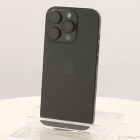 (中古)Apple iPhone16 Pro 512GB ブラックチタニウム MYN43J/A SIMフリー(198-ud)