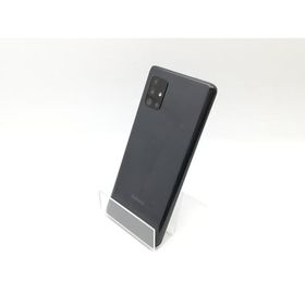 【中古】SAMSUNG au 【SIMロック解除済み】 Galaxy A51 5G プリズム ブリックス ブラック 6GB 128GB SCG07【熊本】保証期間１ヶ月【ランクC】