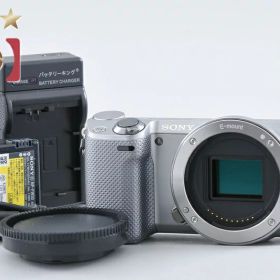【中古】SONY ソニー α NEX-5R シルバー ミラーレス一眼カメラ 多言語対応