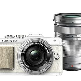 【中古】【39shop】OLYMPUS★PEN E-PL7 EZダブルズームキット ホワイト ミラーレス一眼 E-PL7 EZ DZKIT WHT（非常に良い）