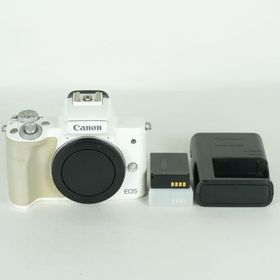 [並品 | バッテリー2個付] Canon EOS Kiss M [ボディ ホワイト] | Canon EF-Mマウント ミラーレス一眼カメラ 中古