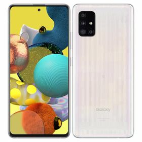【中古】【安心保証】 Galaxy A51 5G SCG07[128GB] au プリズムブリックスホワイト