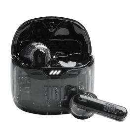 JBL TUNE FLEX GHOST ワイヤレスイヤホン bluetooth 2ウェイ装着 ノイズキャンセリング/IPX4/ブラック JBLTFLEXGBLK
