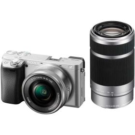 【訳あり】SONY ソニー デジタル 一眼 カメラ デジカメ α6400 ILCE-6400Y ダブルズーム レンズキット [シルバー] [ラッピング可] R-LOGI