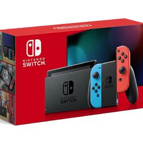 訳アリ品 Nintendo Switch ニンテンドースイッチ 本体 Joy-Con (L) ネオンブルー/ (R) ネオンレッド 2019年8月発売モデル(バッテリー強化版) 任天堂 ゲーム機 お祝い ギフト 家族 ファミリー R-LOGI