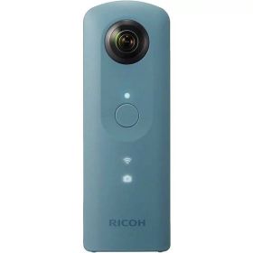 【中古】 リコー RICOH 360度カメラ 360度カメラ リコー RICOH THETA SC ブルー 全天球カメラ 910743 当店保証30日間 人気 360度カメラ 全天球カメラ 中古