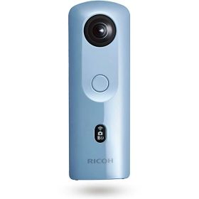 【中古】RICOH THETA SC2 BLUE ブルー 360度全天球カメラ 360°手振れ補正機能搭載 4K動画 進化したHDR合成機能 (THETA SC比 2.4倍の処理速度アップ、最新のアルゴリズムにより室内の撮影でよりナチュラルな絵
