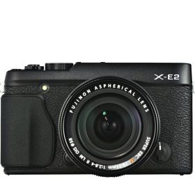 【中古】【非常に良い】FUJIFILM ミラーレス一眼 X-E2 ズームレンズキット ブラック F X-E2B/1855KIT