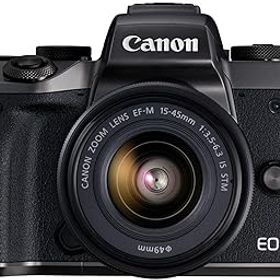 【中古】Canon ミラーレス一眼カメラ EOS M5 レンズキット EF-M15-45mm F3.5-6.3 IS STM 付属 EOSM5-1545ISSTMLK