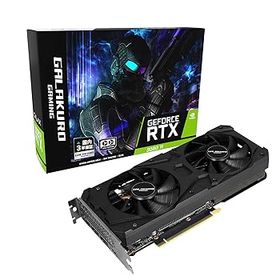 【中古】【39shop】玄人志向★NVIDIA GeForce RTX3060Ti搭載 グラフィックボード GDDR6 8GB GALAKURO GAMINGシリーズ デュアルファン GG-RTX3060Ti-E8GBDF（非常に良い）