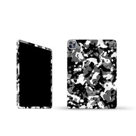 MightySkins Apple iPad Pro 11" M2 4th Gen (2022) 用フルラップキット「Black Modern Camo」保護デカールラップ 着脱簡単