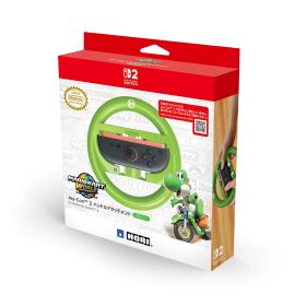 【新品即納】[ACC][Switch2] マリオカート ワールド Joy-Con 2(ジョイコン2) ハンドルアタッチメント for Nintendo Switch 2(ニンテンドースイッチ2) ヨッシー 任天堂ライセンス商品 HORI(NSX-102)(20251129)