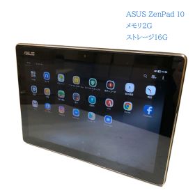 中古品 タブレット 10.1インチ ASUS ZenPad10 P028 Android ストレージ16GB Android(アンドロイド) Wi-fi GPS Bluetooth カメラ内蔵