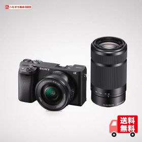 SONY(ソニー) ILCE-6400Y B APS-C ミラーレス一眼カメラ α6400 ダブルズームレンズキット(同梱レンズ:SELP1650+SEL55210) ブラック