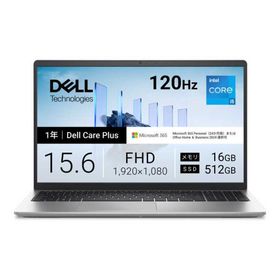 DELL デル ノートパソコン Dell 15 DC15250 [ 15.6型 / Win11 Home / Core i5 / メモリ16GB / SSD512GB / Office選択可能 ] プラチナシルバー ND55-GWM3SC