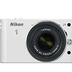 【中古】(非常に良い)Nikon ミラーレス一眼カメラ Nikon 1 (ニコンワン) J1 (ジェイワン) 標準ズームレンズキット ホワイトN1 J1HLK WH