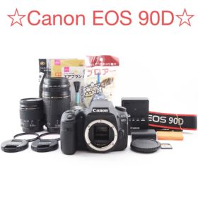 Wi-Fi/動画/保証/Canon EOS 90D標準&望遠ダブルレンズセット