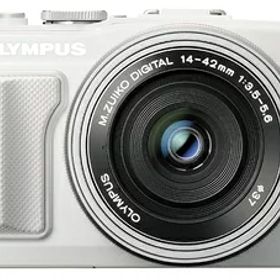 【中古】 OLYMPUS ミラーレス一眼 PEN Lite E-PL6 EZレンズキット ホワイト E-PL6 EZ LKIT WHT