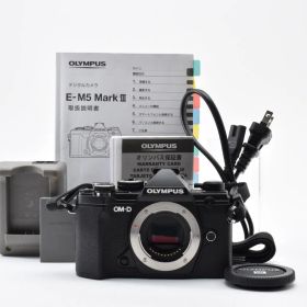 光学極上 Olympus オリンパス OM-D E-M5 Mark III 黒 ブラック ボディ ミラーレス一眼カメラ シャッター数12803枚と少ない #4848-1