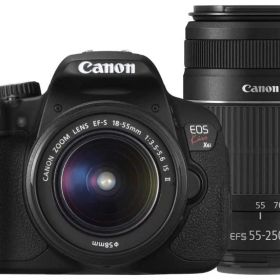 【中古】 キヤノン Canon デジタル一眼レフカメラ EOS Kiss X6i ダブルズームキット EF-S18-55mm/EF-S55-250mm付属 KISSX6i-WKIT 当店保証30日間 人気 一眼レフ デジタル一眼 中古 カメラ